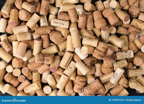 Wine Corks Texture Background Winery Material Texture Stock Photo