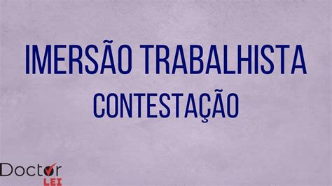 COMO FAZER UMA CONTESTAÇÃO PARA A PROVA DA OAB SEGUNDA FASE YouTube