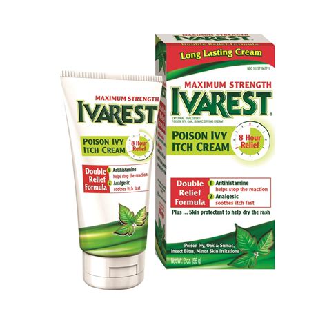 Ivarest Maximum Strength Poison Ivy Cream And Bug Bite Relief 2 Oz