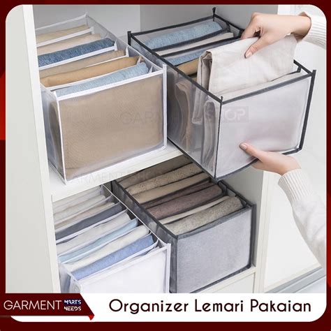 Jual Kotak Penyimpanan Storage Box Organizer Baju Tempat 7 9 Sekat Kaos