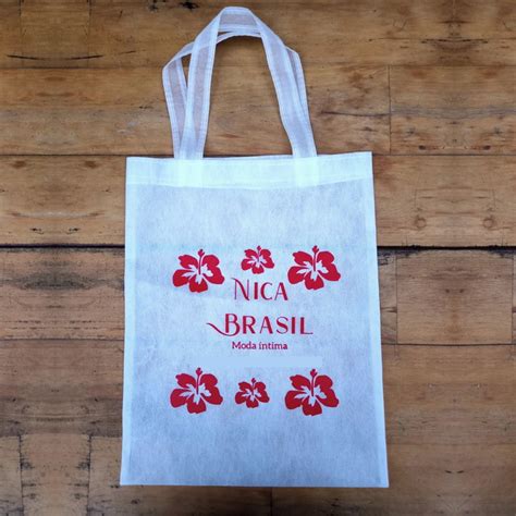 Bolsa Ecobag em Tnt 35x40cm Personalizada Impressão em 1 Cor