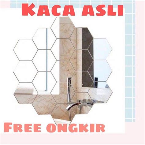 Jual Kaca Cermin Hexagonal Kaca Asli Shopee Indonesia