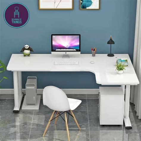 Hamburg L Shape Corner Study Office Computer Table Shopee Philippines