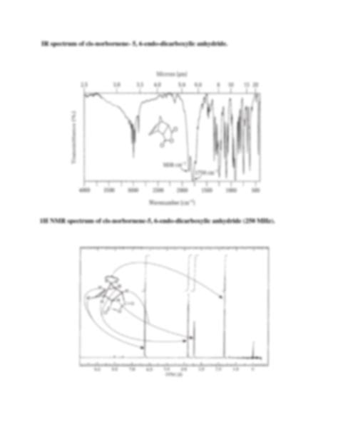 SOLUTION Synthesis Of Cis NORBORNENE 5 6 Endo Dicarboxylic Anhydride