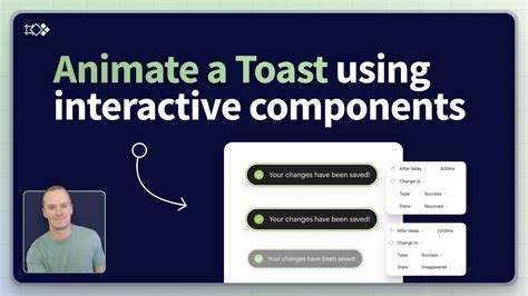 How To Animate A Toast Component In Figma Using Interactive