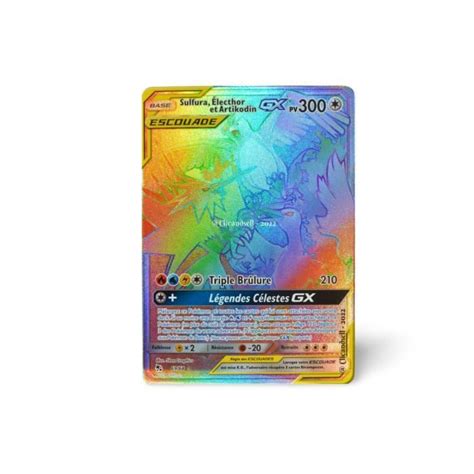 Carte Pok Mon Sulfura Lecthor Et Artikodin Gx Pv Sl