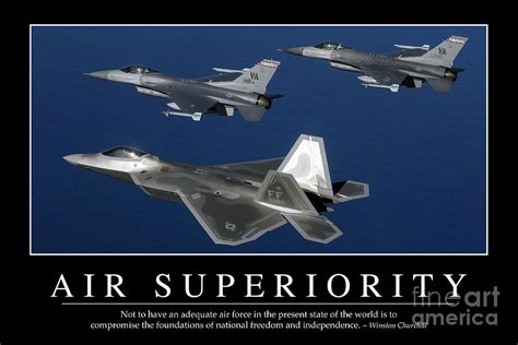 Air Superiority Inspirational Quote Photograph By Stocktrek Images