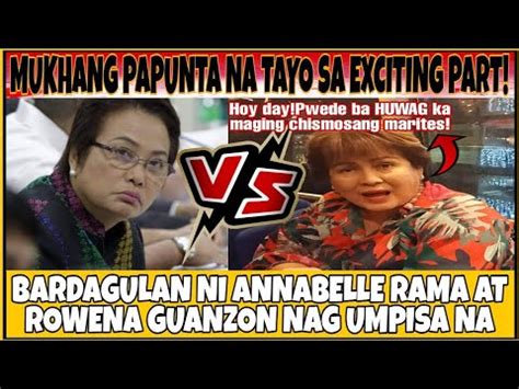 ANNABELLE RAMA PUMALAG NA SA AKUSASYON NI ROWENA GUANZON KAY RUFFA