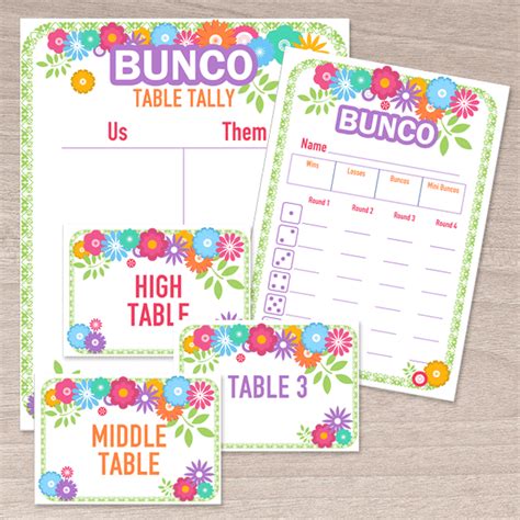 Printable Bunco Rules