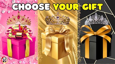 Choose Your Gift Pinkgoldblack Elige Tu Regalo Test Your Luck