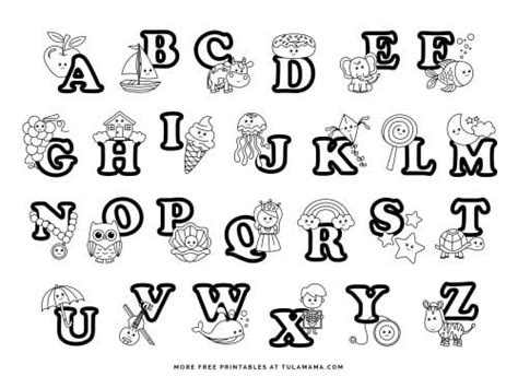 Fun And Easy To Print Abc Coloring Pages For Preschoolers