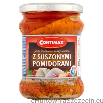 CONTIMAX FILETY ŚLEDZIOWE Z SUSZONYMI POMIDORAMI 400G eHurtowniaSzczecin eu