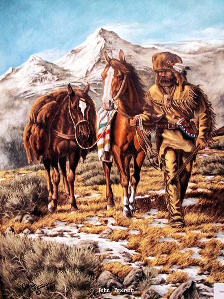 Western Native American And Mountain Man Art By John Peterson 38