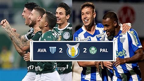 Gols De Avaí X Palmeiras Verdão Sai Atrás Vira Mas Cede Empate Em 2