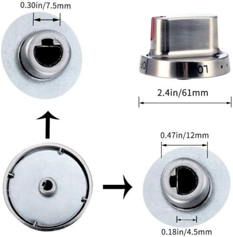 Dg64 00472a Gas Stove Replacement Knobs For Samsung Range Oven Dg68 00101b Ebay