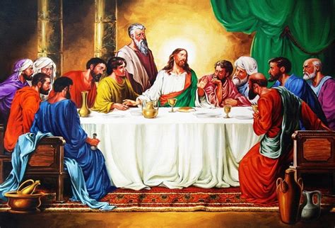 GreenDecor 7x5ft Last Supper Of Jesus Christ With Twelve Apostles On Holy Backdrop The Savior ...