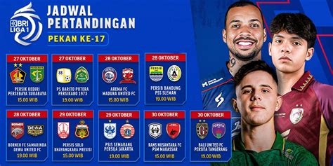 Jadwal Siaran Langsung BRI Liga 1 2023 2024 Pekan Ke 17 Di Vidio 27 30