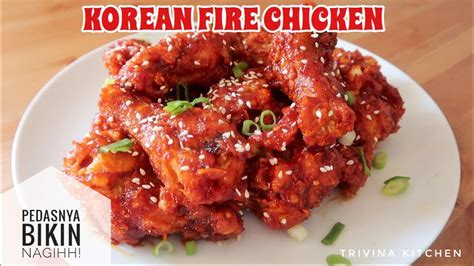 Cara Buat Ayam Goreng Korea Pedas Spicy Korean Fried Chicken Youtube