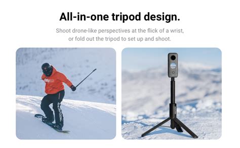 Insta360 2 In 1 Invisible Selfie Stick Tripod Compatible With Go 3