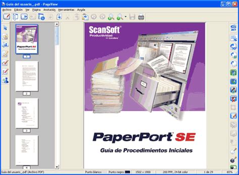 Uso De Scansoft™ Paperport™ 11se Con Ocr De Nuance™