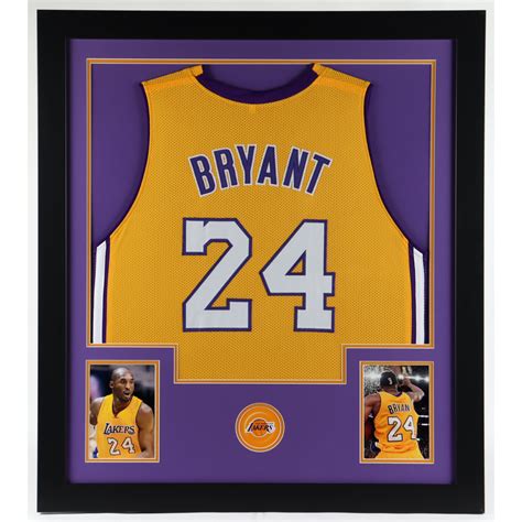 Kobe Bryant 31x35 Custom Framed Jersey Display Pristine Auction