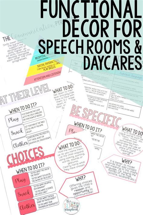 Early Intervention Posters And Handouts For Speech Therapy Speech