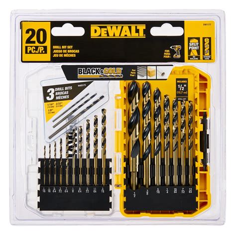 Dewalt Black Gold Metal Drill Bit Set Pc Model Dw