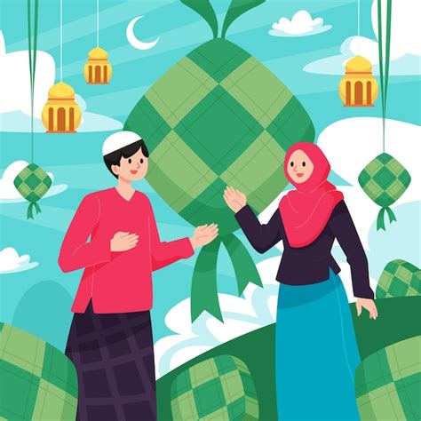 Premium Vector Hari Raya Haji Illustration