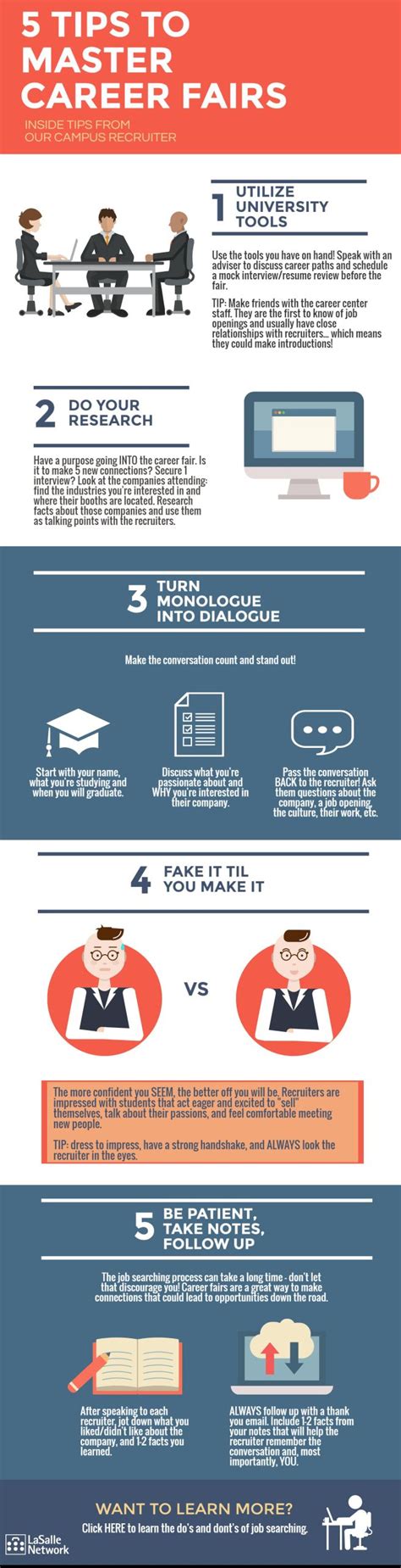 5 Tips To Master Career Fairs [infographic]