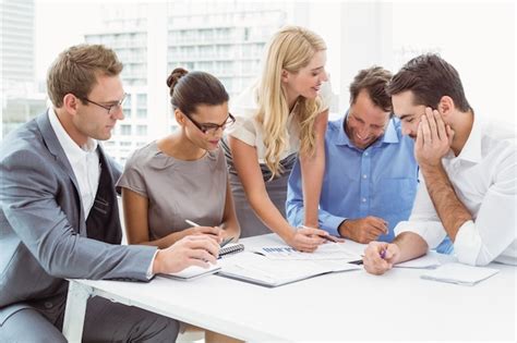 premium photo executives  meeting  office