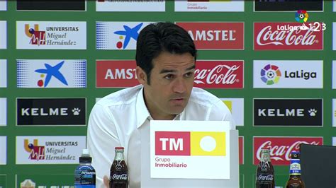 Rueda de prensa de Alberto Toril tras el Elche CF vs Sevilla Atlético