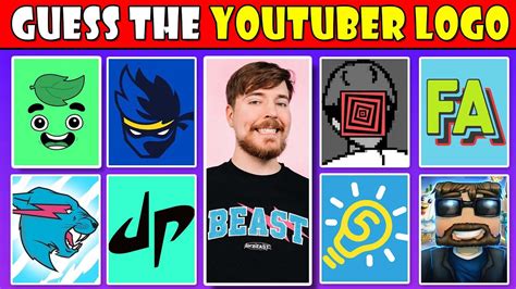 Guess The Youtubers By Their Logo Challenge Most Famous Youtubers