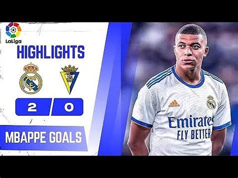 Kylian Mbappe First Goal For Real Madrid Vs Cadiz YouTube