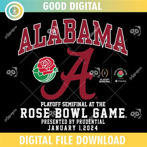 Alabama Crimson Tide Rose Bowl 2024 Svgnfl Svg Nflsuper B Inspire Uplift