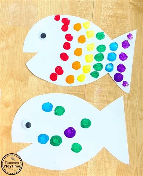 Colorful Rainbow Fish Craft for Preschoolers