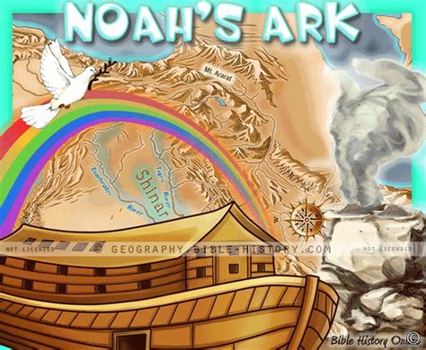 Noah's Ark on Mount Ararat - Kids Bible Maps