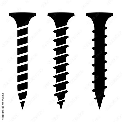 Screw Icon Simple Illustration Of Screw Symbol Vector Illustration