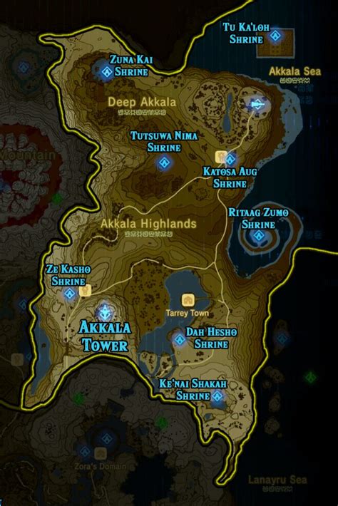 Zelda Breath of the Wild Localização de todos os Santuários Shrines