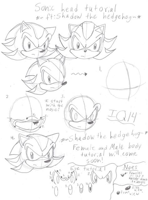 Sonic Head Tutorial By Iceqeen14 On Deviantart