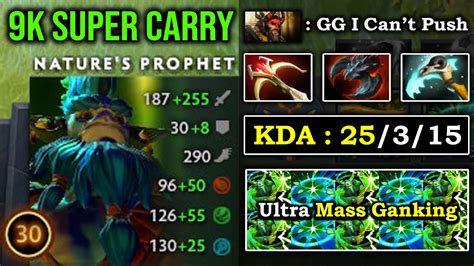 ULTRA Hard Carry MID Nature Prophet Mass Ganking Nowhere Is Safe 100