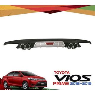 Toyota Vios Th Gen Rear Bumper Lip Diffuser Shopee Philippines