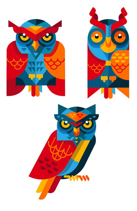 Flat animals study :: Behance