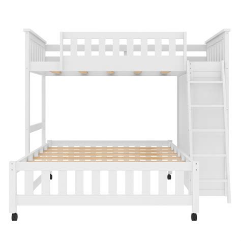 Harriet Bee Eyoas Twin Over Full 6 Drawer L Shaped Bunk Beds Bed With