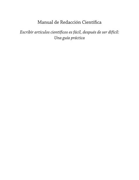 Manual Redaccion Cientifica PDF