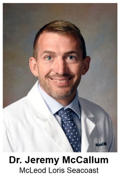 McLeod Orthopaedics Seacoast Welcomes Dr. Jeremy McCallum - McLeod Health