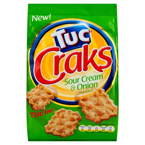 Tuc Craks Sour Cream & Onion Flavour 85g | Crackers & Savoury Biscuits ...