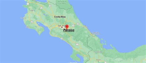 Dónde está Paraíso Costa Rica Mapa Paraíso Costa Rica Dónde