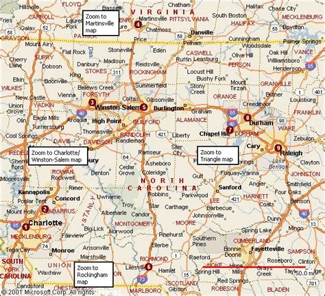 wall map, Eastern NC overview ~ mapvalley