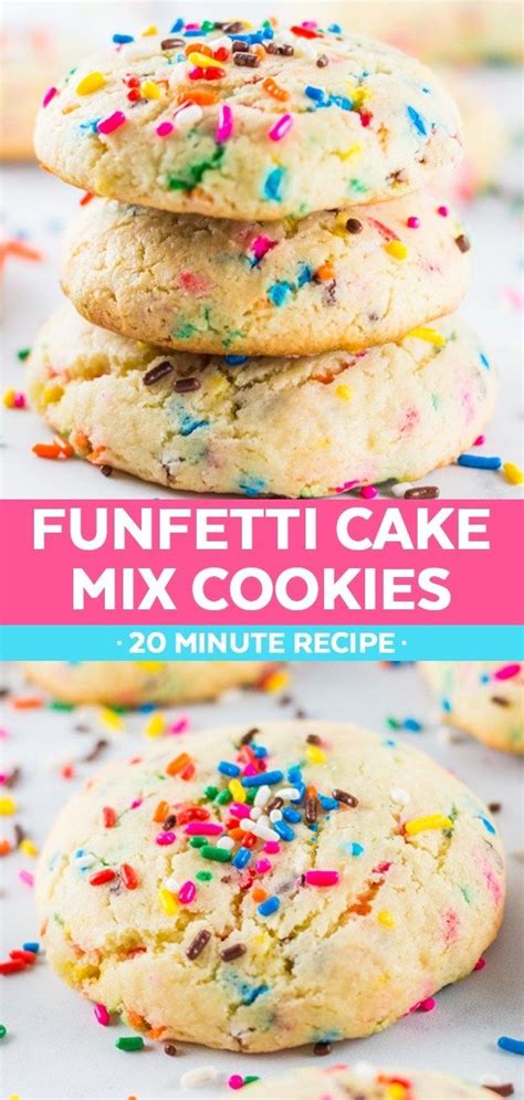 Super Fun Funfetti Cake Mix Cookies For A Fantastic Dessert Recipe