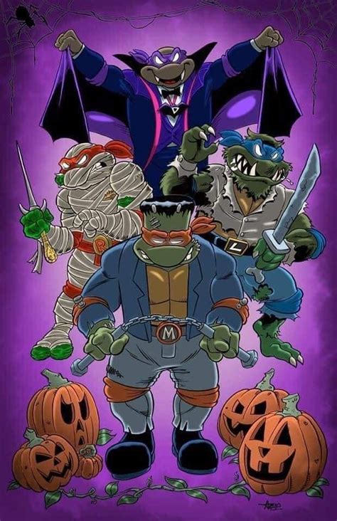 Ninja Turtles X Universal Monsters Gi Joe Tmnt Characters Turtle Day